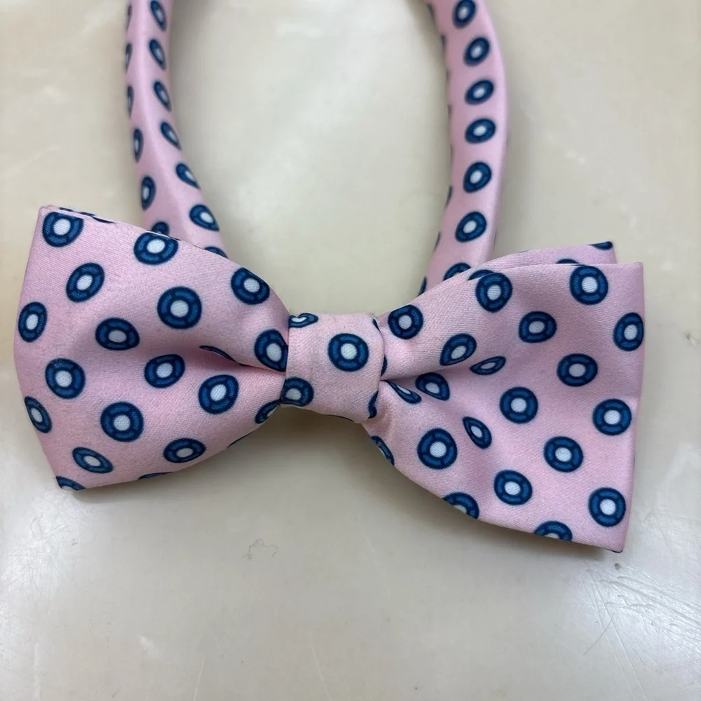 Kids Bow Tie Set - Pink and Navy